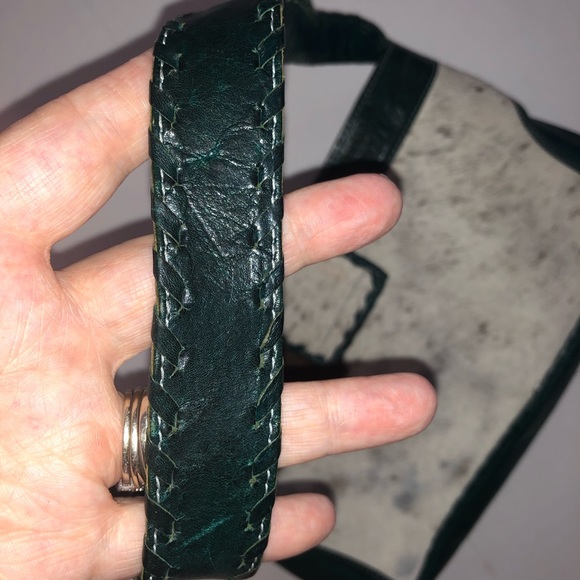 Leathers in leather cow hide ladies purse handbag shoulder bag - Picture 6 of 10